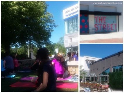 Free yoga class at The Street Chestnut Hill.
