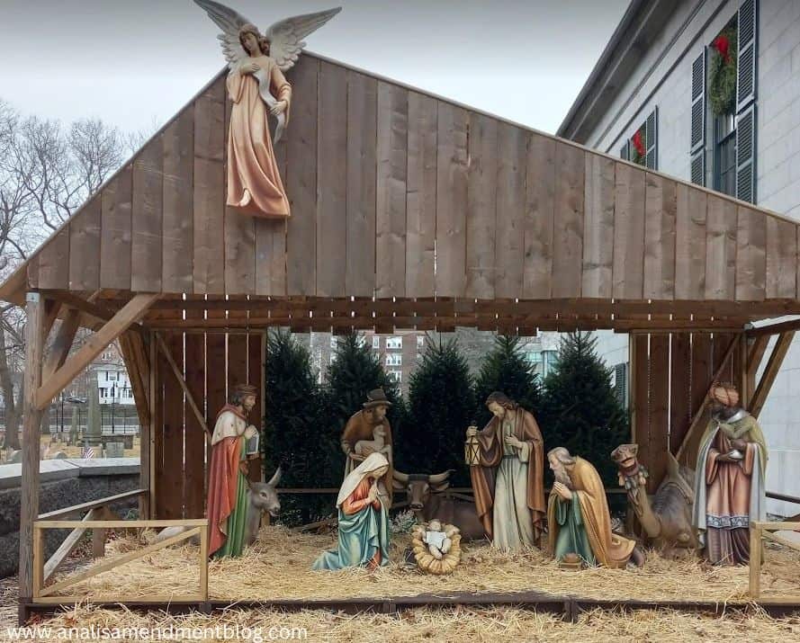 Quincy Town Hall Nativity Scene