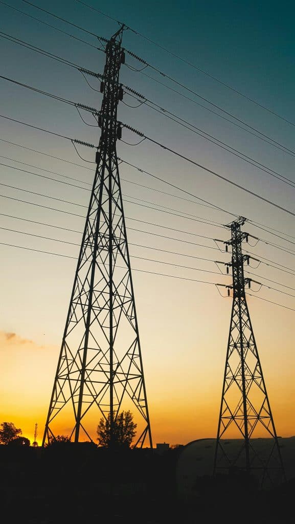 electricity towers