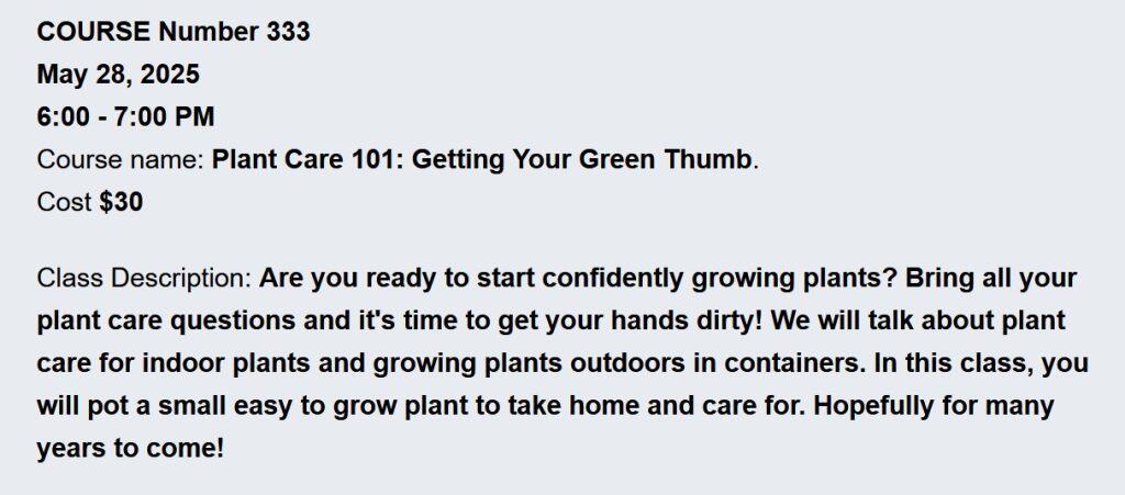 Plant Care 101