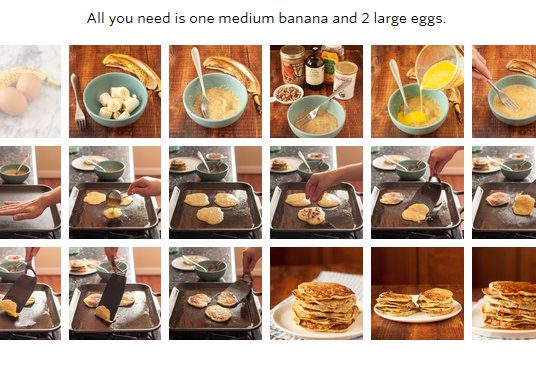 2-ingredient banana pancakes