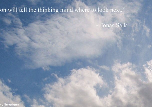 Blue Sky with quote