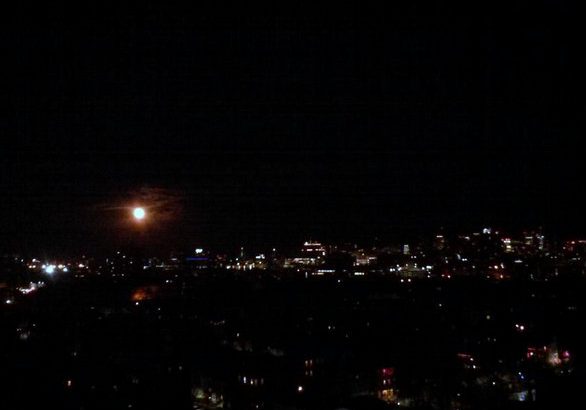 Christmas 2015 full moon rising