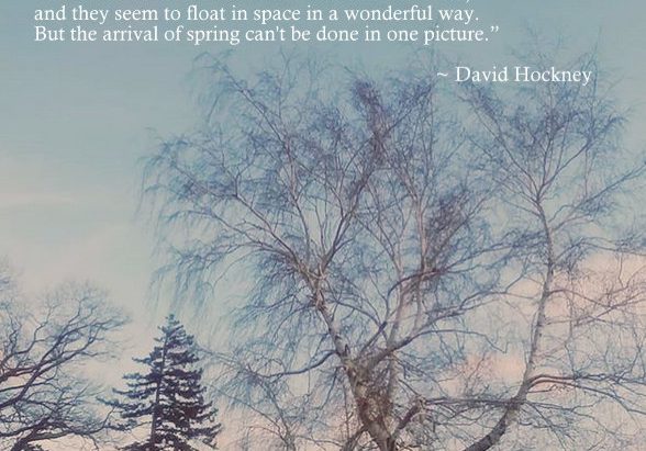 David Hockney Spring quote
