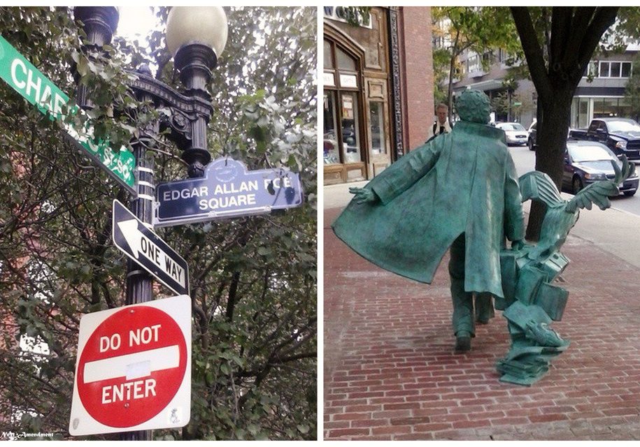 Edgar Allen Poe Square in Boston