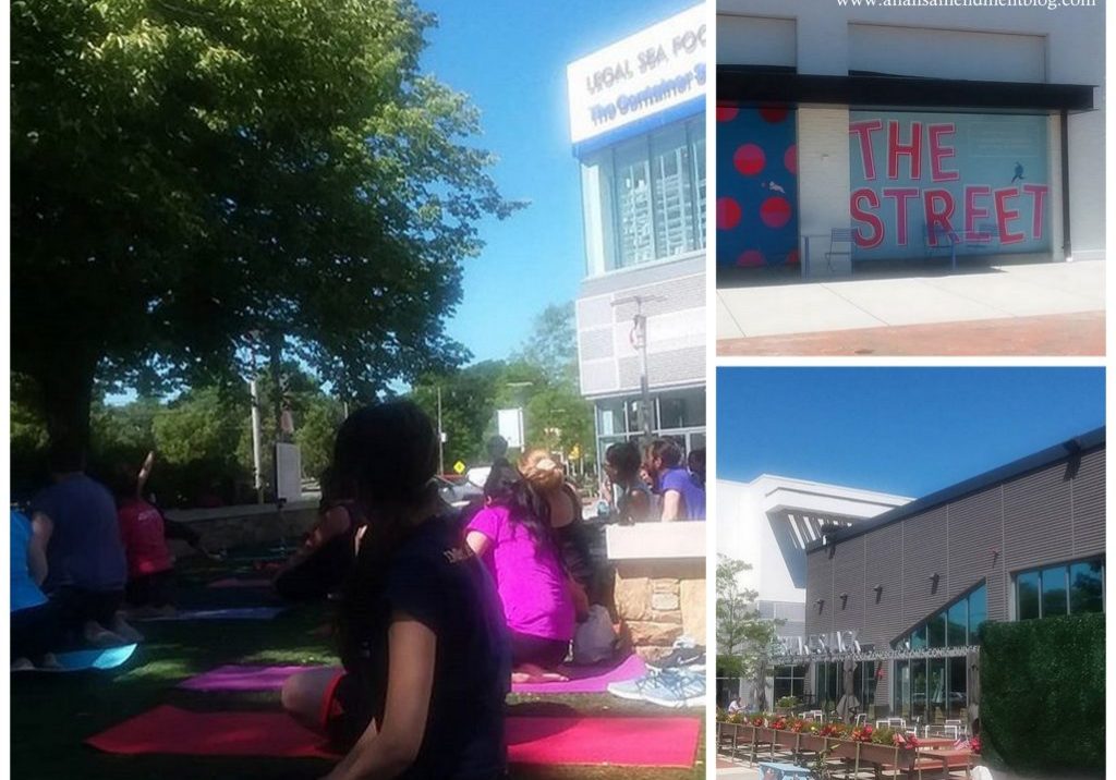 Free yoga class at The Street Chestnut Hill.