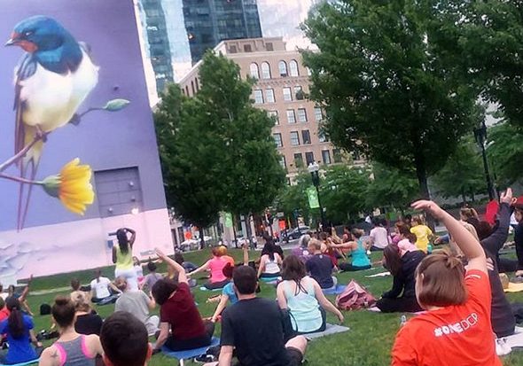Free Yoga Boston moonlight yoga
