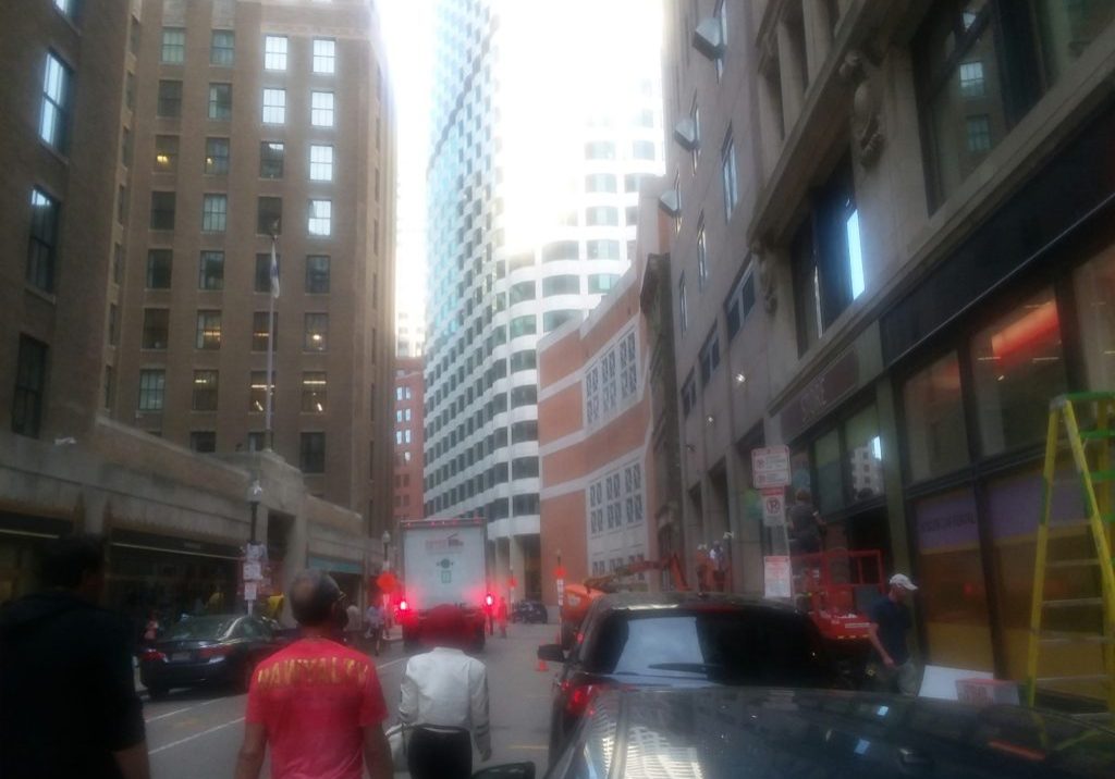 Ryan Reynolds Boston Movie Set
