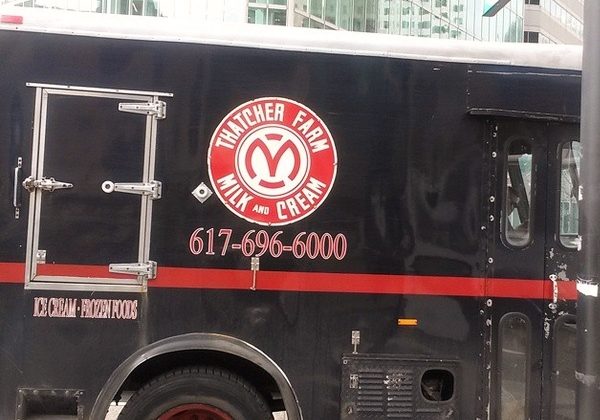 Thatcher Farm milk truck