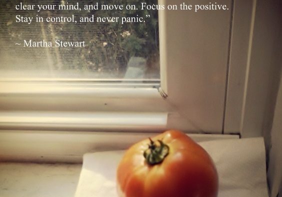 Tomato with quote