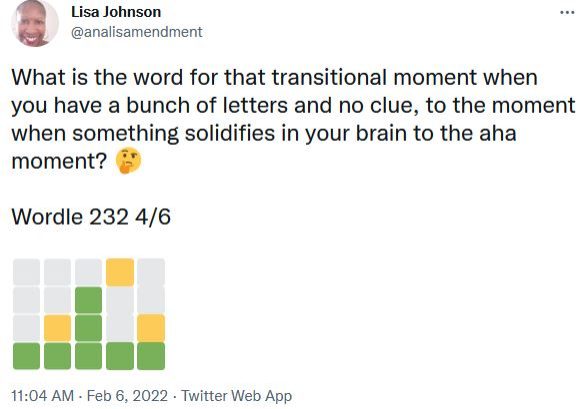 Wordle tweet