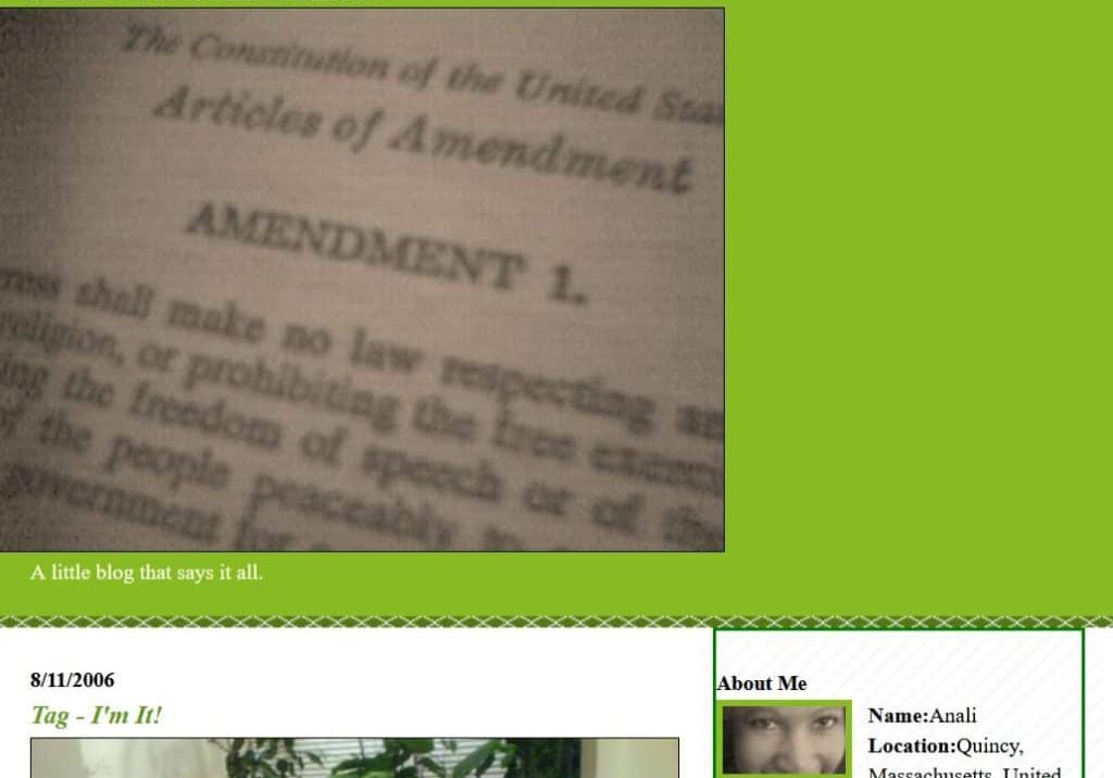analis first amendment
