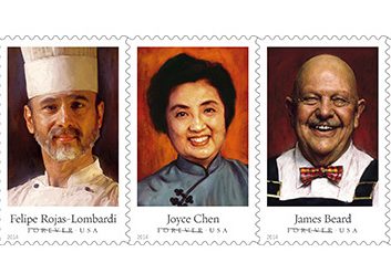 celebrity chefs Forever Stamps USPS