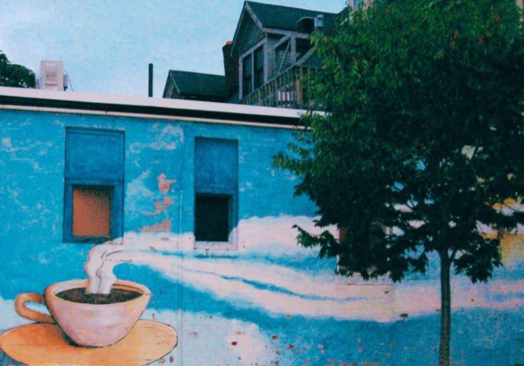 coffee mural