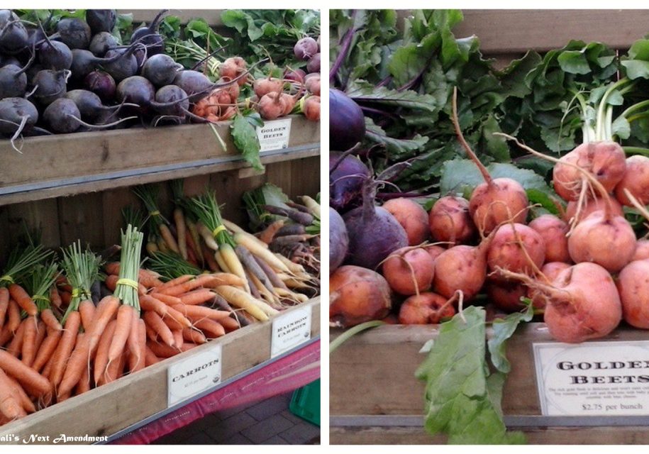farmers market beets and carrots
