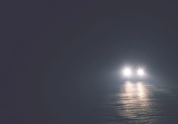 headlights at night