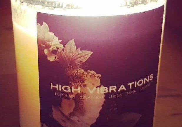 high vibrations candle
