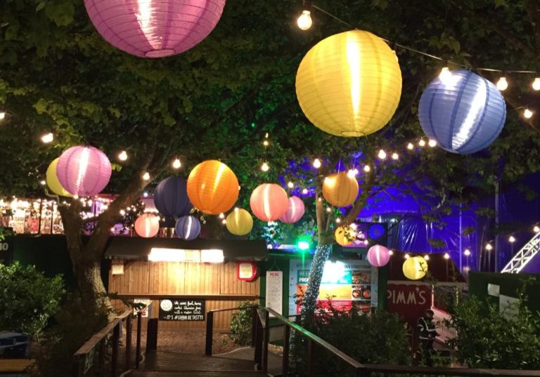 summer party at night